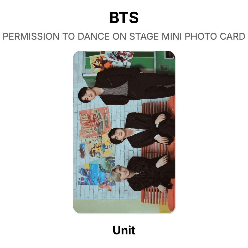 BTS PERMISSION TO DANCE ON STAGE MINI PHOTO CARD Official Photocard