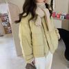 2025 Spring Women's Slimming Round Neck Short Down Jacket - Trendy, Warm Long Sleeve Outerwear