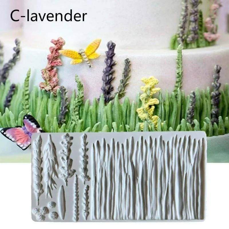 Multiple Graphic Turtle Leaf Lavender Flamingo Parrot Model Cute Fruit Shape Silicone Cake Decorate Mold Home KitchenBaking Tool
