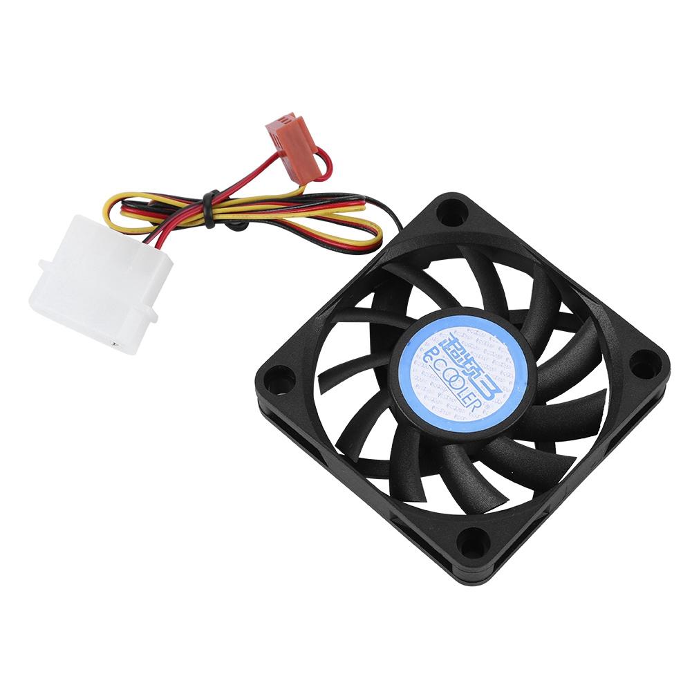 4Pin 3Pin DC12V 6CM High Quality Mute CPU Heatsink Cooling Fan with 11 Blades