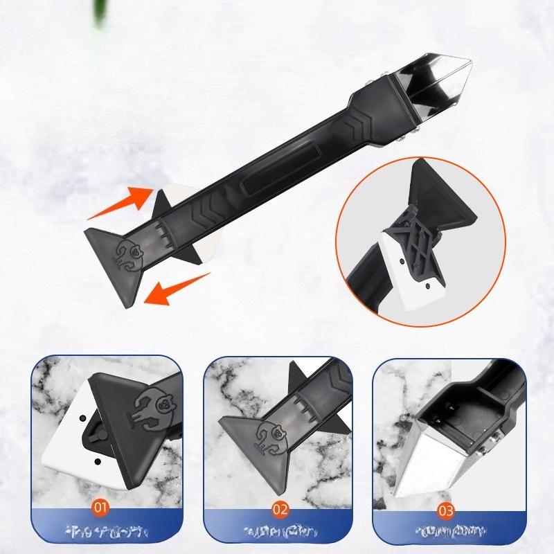 3 in 1 Silicone Caulking Tool,Glass Glue Angle Scraper, Caulk Remover and Sealant Scraper, for Bathroom and Frames Sealant Seals