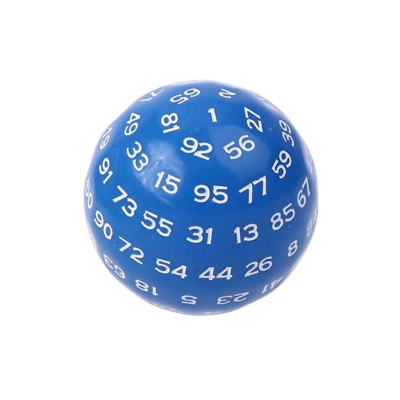 Educational 100 Sided Acrylic Dices D100 Dice For Tabletop Toys Role Playing Board Game Accessories Math Learning Resources