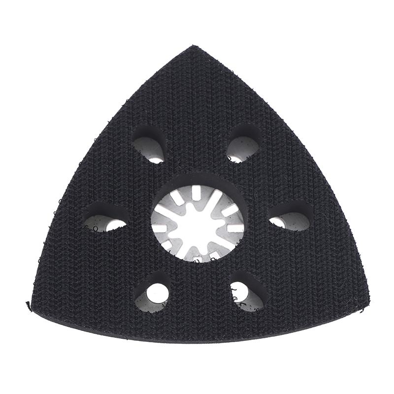 90Mm Triangular Sanding Pad 6 Holes Quick Release Universal Triangular Sand Saw Blade For Woodworking Polishing Grinding Sanding