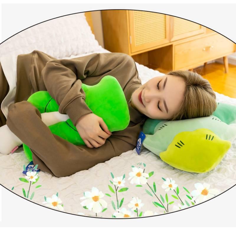 Plush Leaf Pillow For Office Or Home Decor Soft And Comfortable