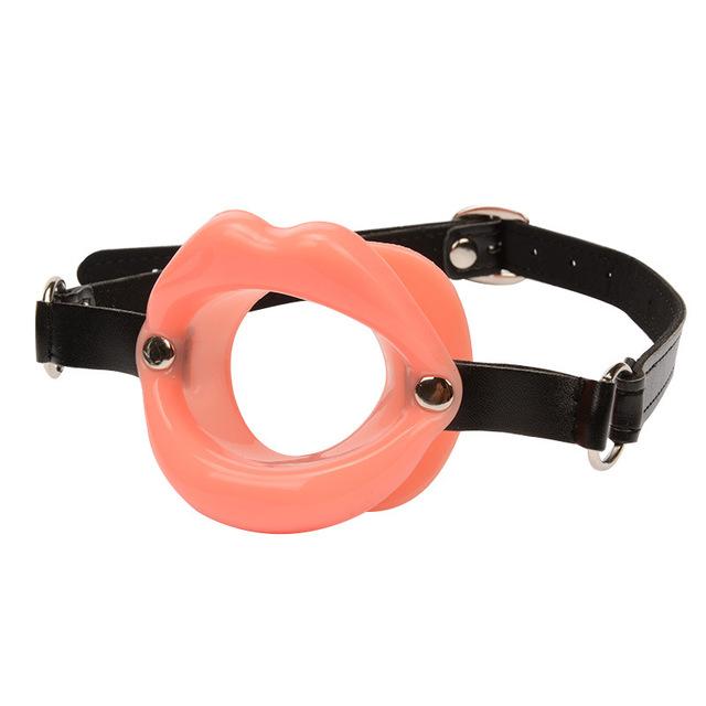 Female Blowjob Toy Sex Slave Silicone Gag Ball BDSM Bondage Restraints Open Mouth Breathable Sex Ball Harness Strap for Women
