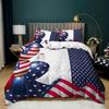 3D Striped Pattern National Flag Bedding Set Men Boy Duvet Cover Pillowcases 2/3pcs Single Double Bed Cover Gift Home Textile