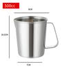 500ml/700ml/1000ml/1500ml Κύπελλο Κλίμακας Μέτρησης από Ανοξείδωτο Ατσάλι 304 Κυλινδρικός Δοσομετρητής Τσάι Γάλακτος Ψήσιμο Αυγά Κουτάλι