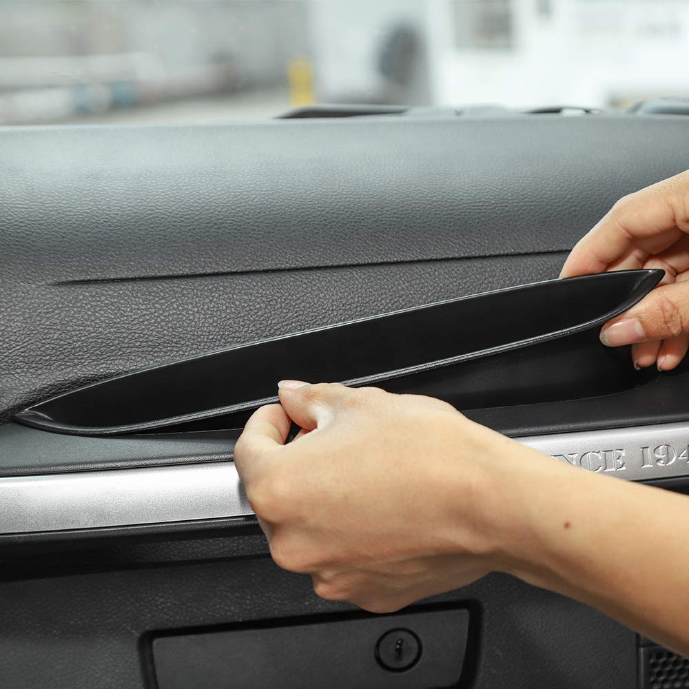 Savadicar GrabTray Passenger Storage Tray Grab Handle Accessory Box for Jeep Wrangler Black Interior Accessories Organizer, 2011-2018 JK/JKU (2/4