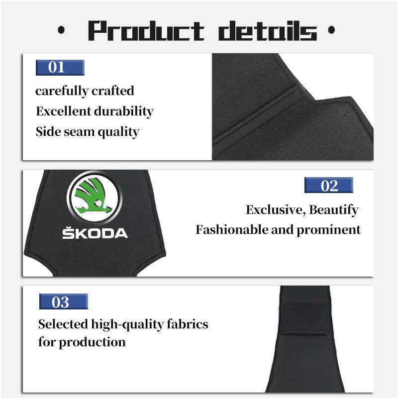 AAFO1 Car Styling Suede Seat Back Headrest Pillow Cover Dustproof Pad Accessories For Skoda Fabia 1 2 Octavia A7 RS Superb Rapid Yeti