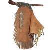 Skreddersydde Western Chinks Cow Leather Chaps Frynser Tooled Yoke Spenne Lukking