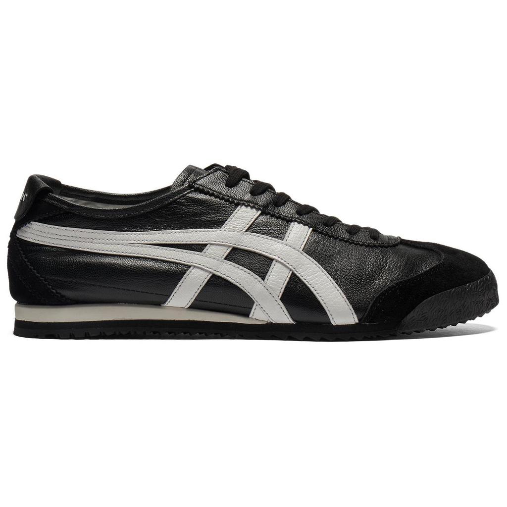 ONITSUKA TIGER Mexico 66 Nm Comfortable Versatile Non-Slip Wear-Resistant Low-Top Casual Shoes Unisex Sneaker Black White 1183C319-002