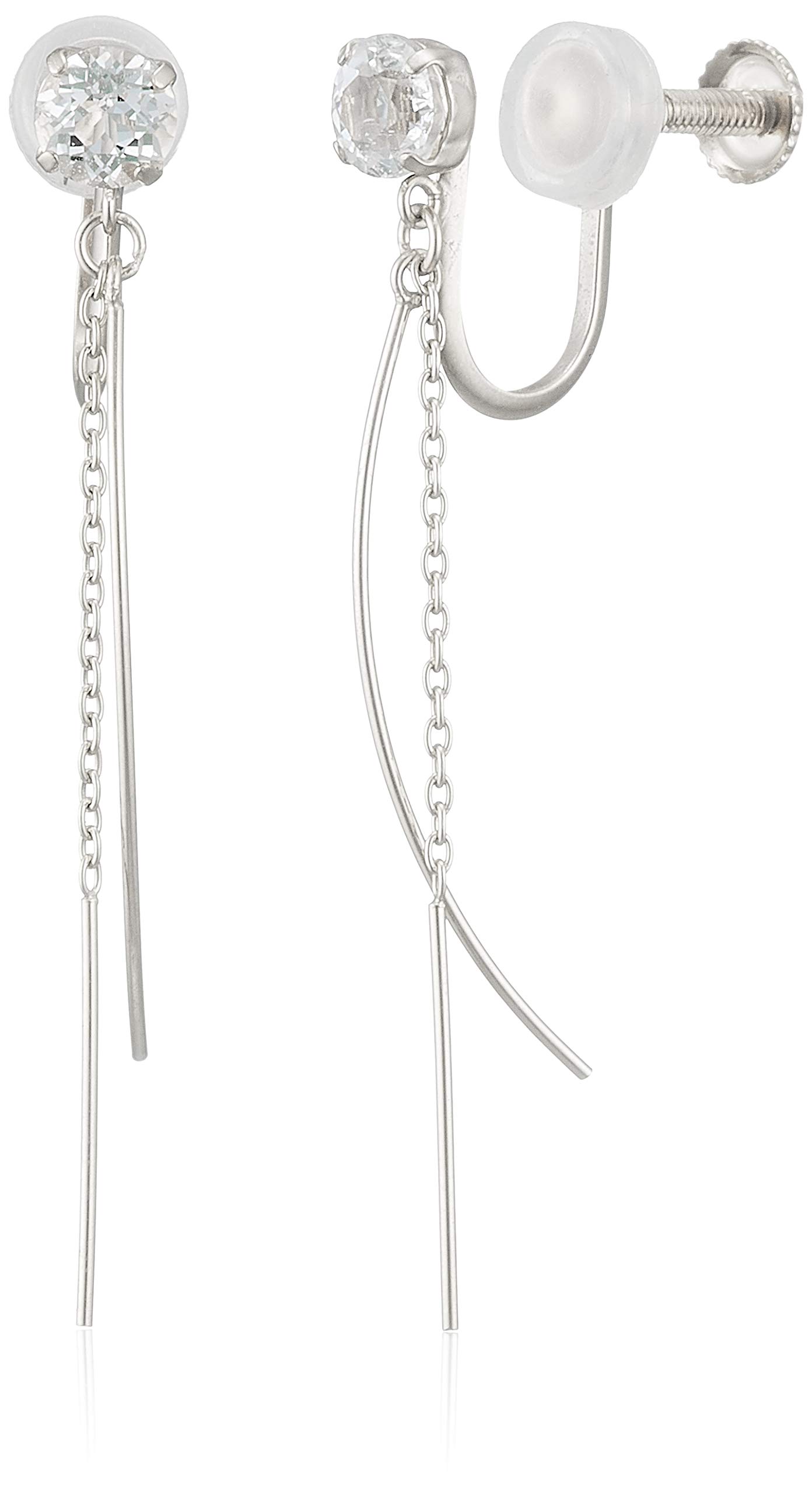 

Wisp K10 White Gold Earrings White Topaz [WISP] (OERWP22780)