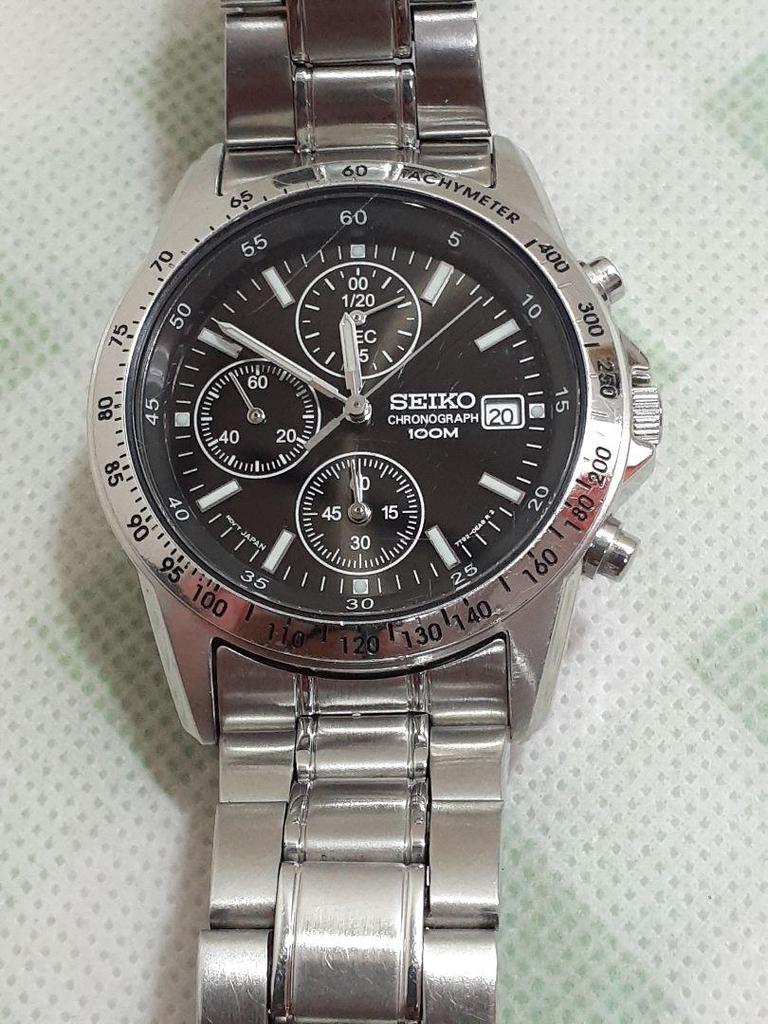 [USED] SEIKO Chronograph Watch Stainless Steel