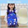 Kids Cartoon Backpack With Nylon Material For School Education And Comfortable Shoulder Straps