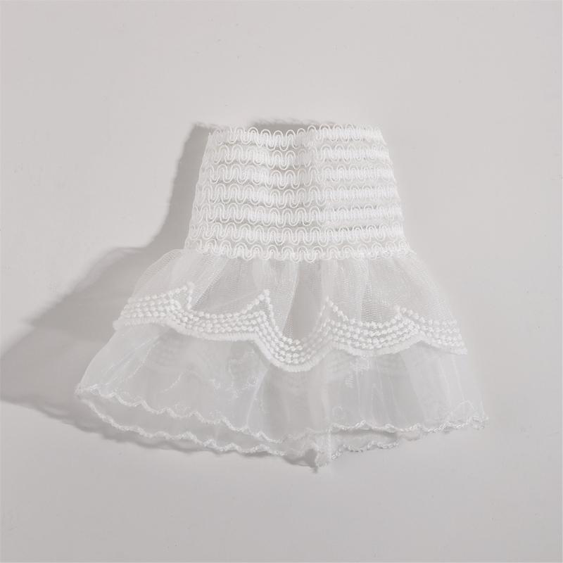 Detachable Lace False Sleeves Wrist Cuff Fingerless Hand Sleeve for Stylish Outfits Cosplay Event Daily Comfortable Wear