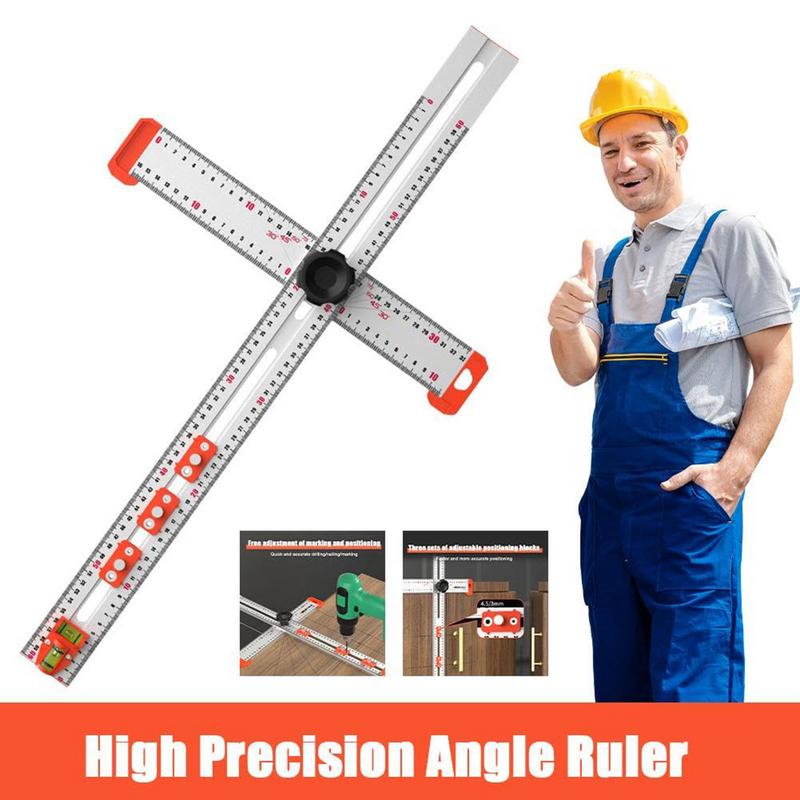 T Ruler For Crafting Aluminum Alloy Sliding T Ruler Multifunctional Woodworking Measuring Ruler Tools For Carpentry Architecture
