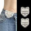 5Pcs Cotton Jeans Waist Expander Soft Hollow Lacework Adjustable Waist Extenders for Men Women Daily Wear