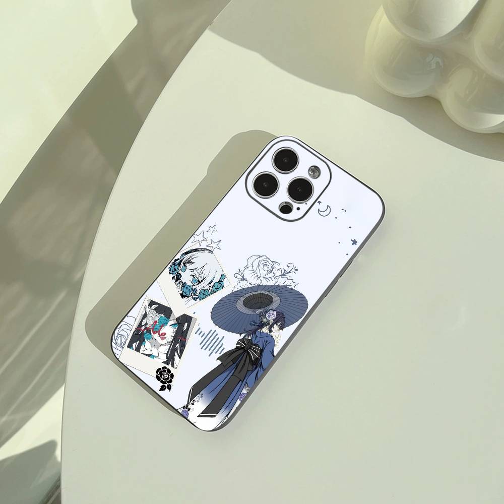 A-Ado Kyogen Phone Case For iPhone 17,16,15,14,13,12,11 Pro Max,16/15/14Plus,XS Soft Black Cover iPhone14ProMax