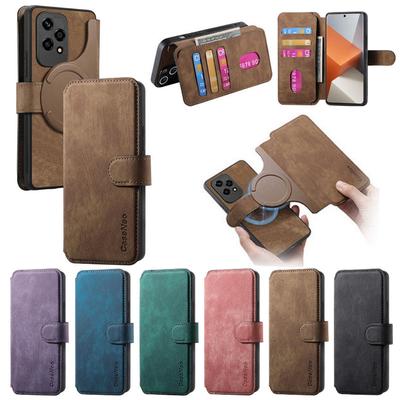 Pentru Husă de Piele Flip Magsafe Pentru Huawei Pura 70 Pro Honor 200 Lite 100 90 70 Portofel Magnetic Detașabil Suport Card Husă Telefon
