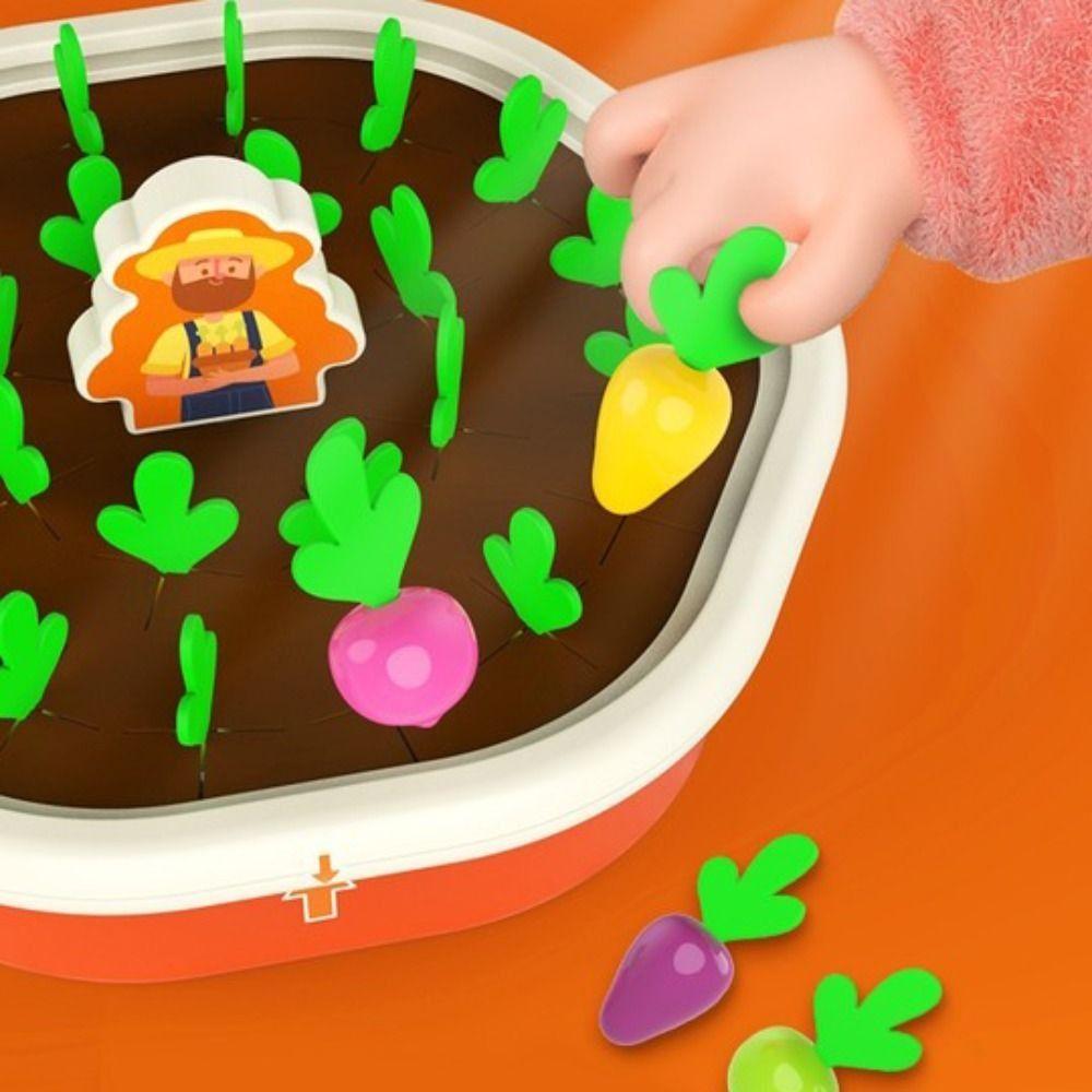 Toys Parent-child Interaction Toys Vegetable Memory Game Farm Pull Radish Game Pulling Radish toys