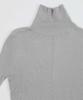 Yours High Neck Ribbed Sheer Knit BEXP4179 L Light Gray Women's