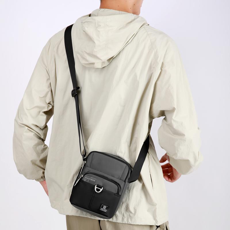 Men's Outdoor Small Bag Oxford Shoulder Crossbody Bag Mobile Phone Bag