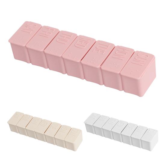 Pouzdro na pilulky Velkokapacitní přenosný PP týdenní úložný box na pilulky na vitamín