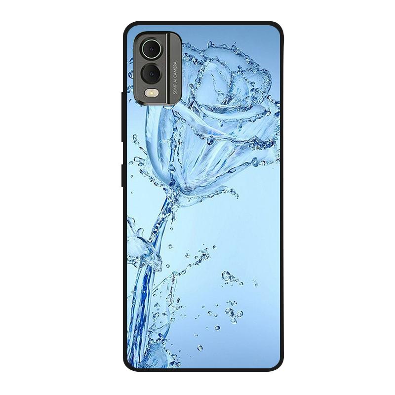 Pentru husă Nokia C32 C 32 Silicon moale Pictată Rezistentă la șocuri Huse spate Pentru Nokia C32 Husă TPU Coques NokiaC32 Desene animate drăguțe
