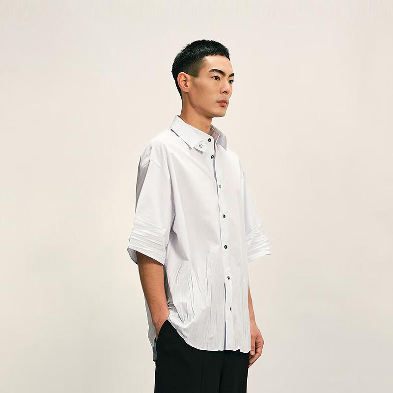 Croquis Men's Autumn 2025 H-Line Short-Sleeve Shirt