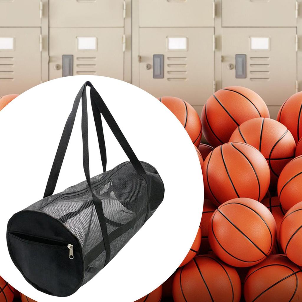 Mesh Duffle Bag Basketball Volleyball Multifunctional Trendy Gym Training Net Handbag Yoga Pad