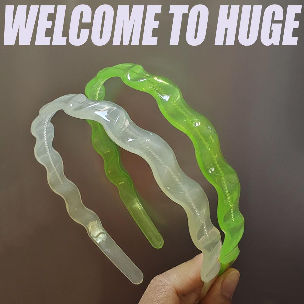 

2 шт. Милая повязка на голову конфетного желеобразного цвета с зубчиками для женщин и девочек, нескользящая повязка для волос, повязки для волос для умывания, корейские аксессуары для волос