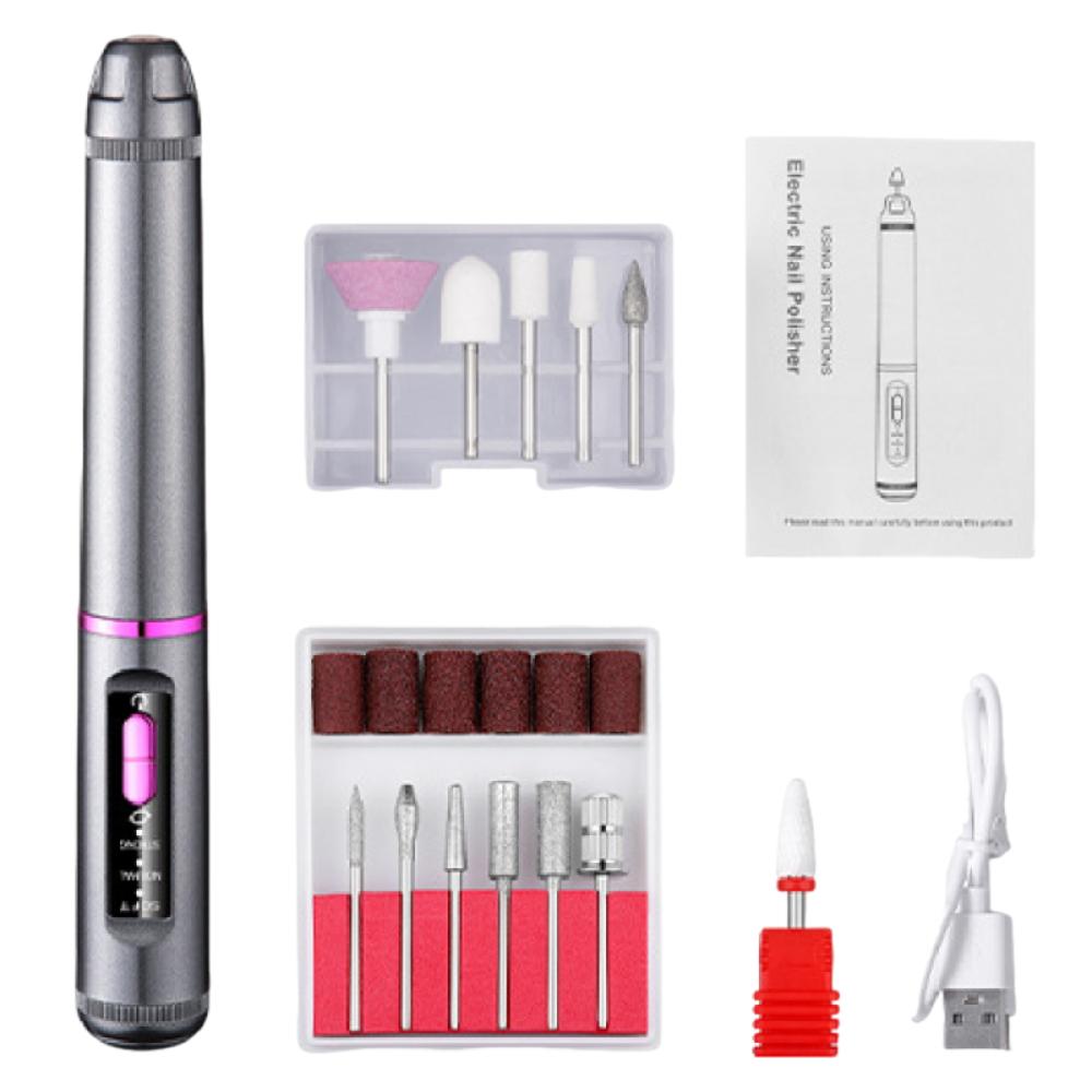

Professional Manicure Mill Equipment Portable Electric Nail Polisher Sanding File Pen Nail Care чёрный