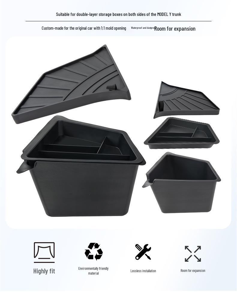 Refurbished Tesla Model 3/Y Trunk Storage Box - Automotive Accessory