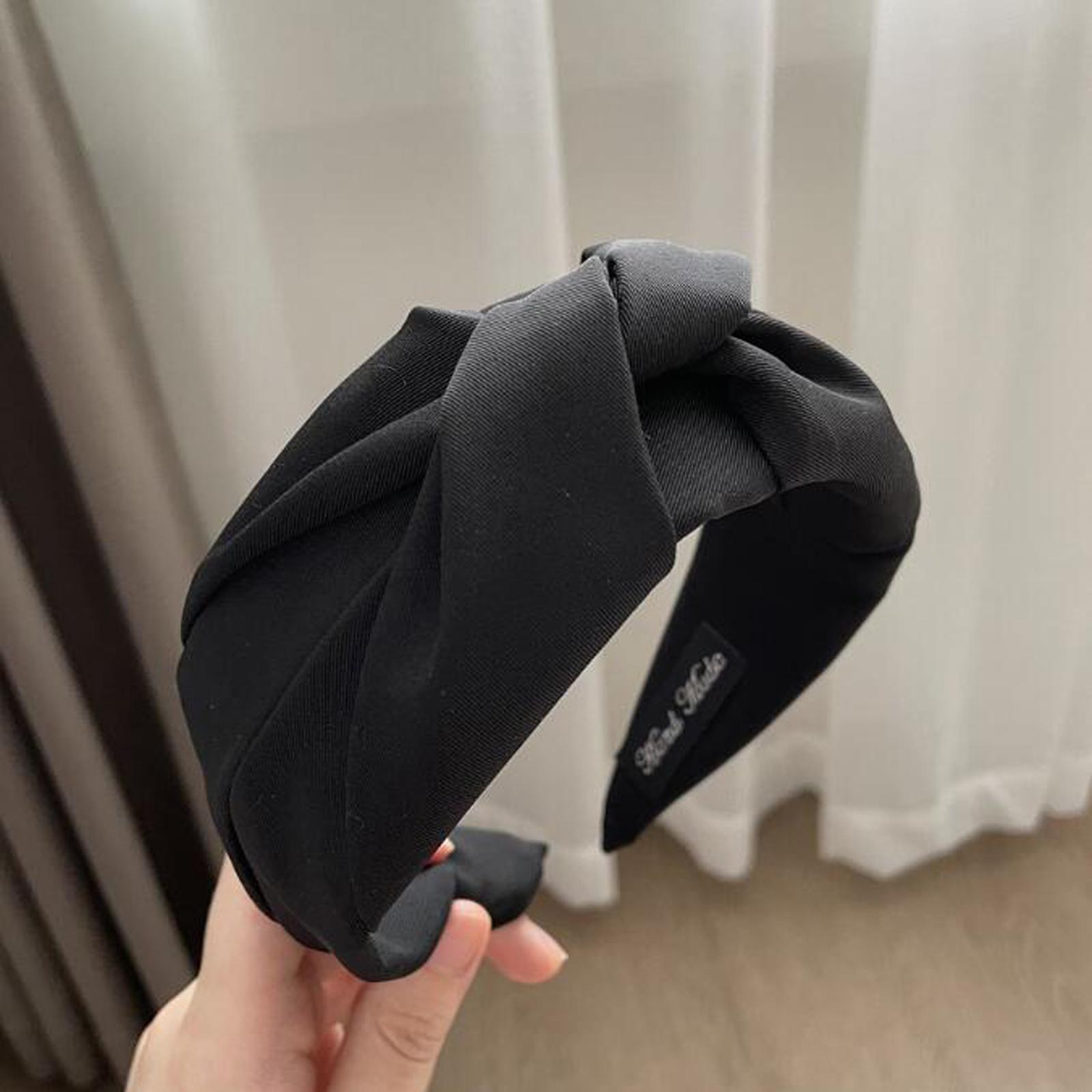 

PROLY Новая Мода Женские Аксессуары для Волос Широкий Бок Классическая Повязка для Волос Однотонная Повседневная Повязка на Голову Взрослый Головной Убор