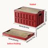 Space-Saving Collapsible Camping Storage Box, Sturdy Handles, Easy To Fold and Carry for Heavy Loads