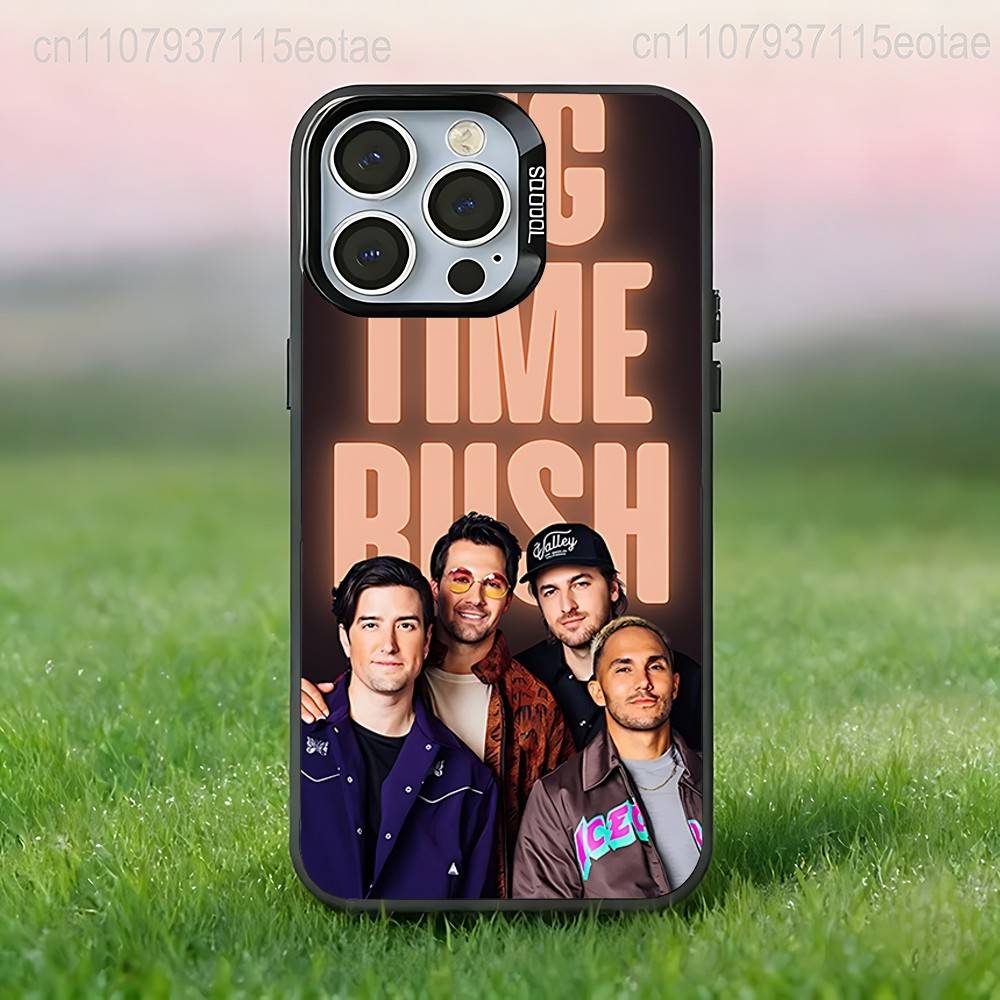 

Music BAND Big Time R-Rush Phone Case For iPhone 17,16,15,14,13,12,11,Pro,Max,Plus,E,Air,Mini Black Tpu IMD Cover iPhone15plus