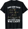 T-shirt da uomo e da donna NUOVA EDIZIONE LIMITATA Dio Disse E Poi Ci Fu Luce Equazione T-shirt da Geek della Matematica S-3XL