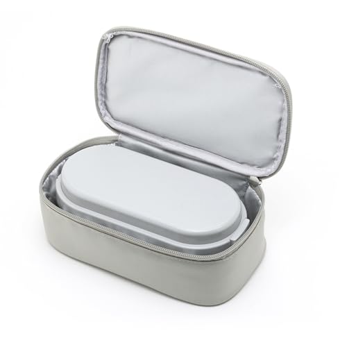 Miyoshi Seisakujyo GEL-COOL Compatible Insulated Single-Tier Lunch Box Case, Gray, W20.5 X D11.5 X H6.5cm (Compatible with Dome M, Square L, and Trian