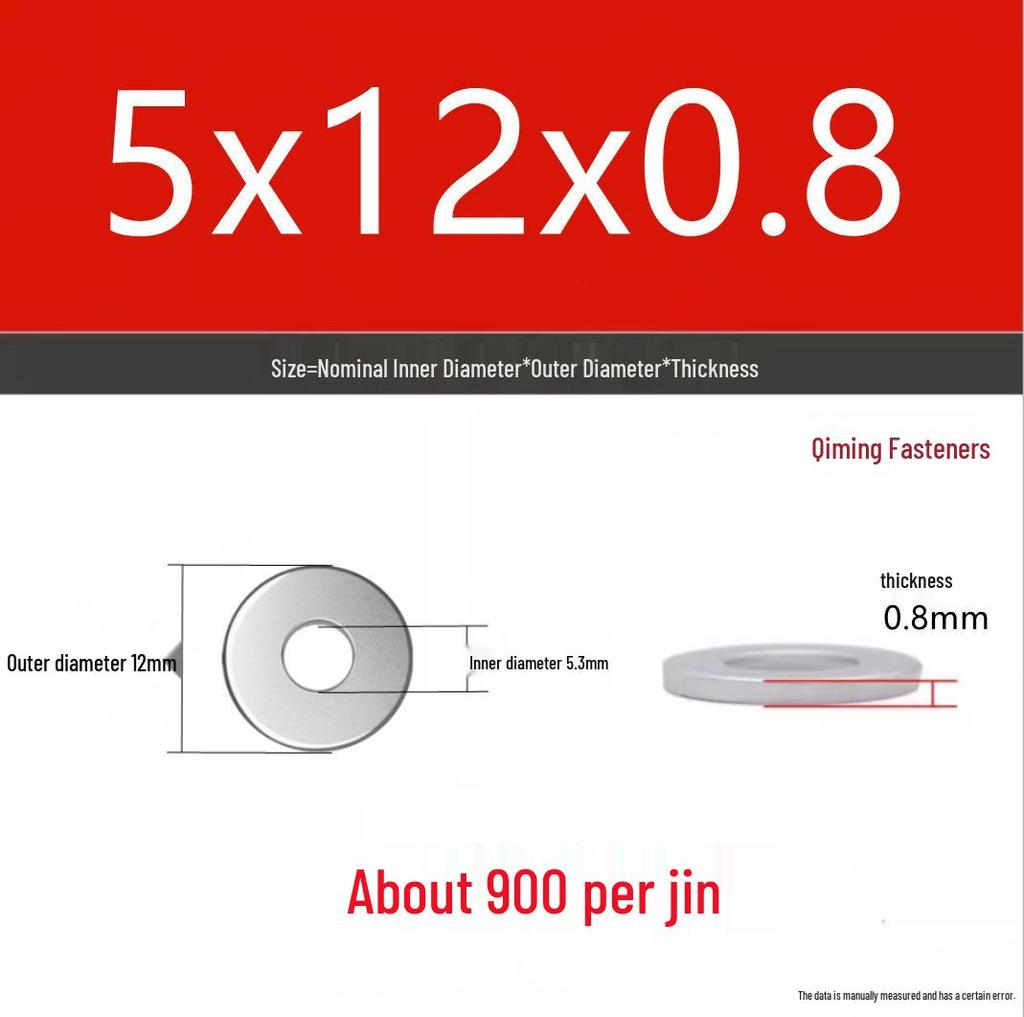 4.8 Grade Galvanized Iron Flat Washer M3-M40 Oversized Metal Screw Gasket Washer