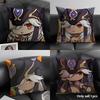 Cyno Cute Genshin Impact Cushion Cover Natural Linen Organic Fabric Double-Sided Printing Sofa Home Decor Gift Pillow Case