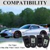 Viper Remote Start Case Soft Silicone Protective Cover Key Fob Case Shell with Button