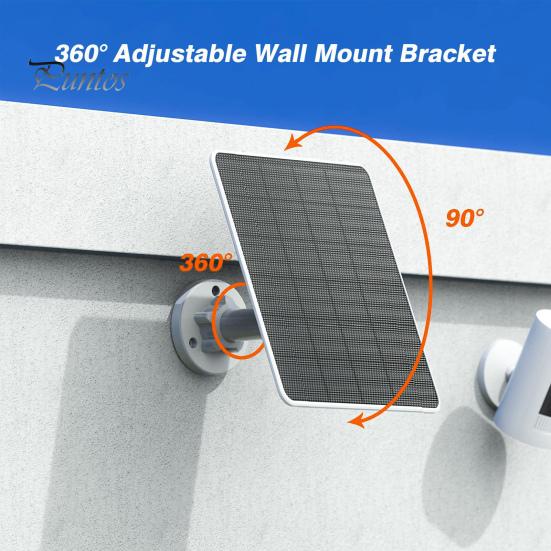 Panel słoneczny do kamery Ring Camera Wodoodporna ładowarka słoneczna 5 W z kablem 13-stopowym do akumulatora Ring Spotlight Cam/Plus/Pro do akumulatora Stick Up Cam/Pro