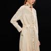 Wudao 100% Mulberry Silk Tie-Waist Maxi Dress