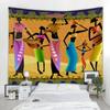Tapeçaria de Ilustração de Personagem Retrô Tapeçaria de Arte de Mulheres Africanas Arte Hippie Moda Decoração de Quarto Tímido Tapeçaria Decoração de Casa