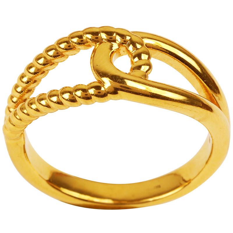 Minimalist Gold Plated Brass Twisted Ring For Couples Perfect For Fashionable Gifting