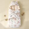 Newborn Cotton-Like Swaddle Blanket Fall Winter Sleep Anti-Startle Wrap 75x85cm Soft Baby Cocoon Sleeping Bag