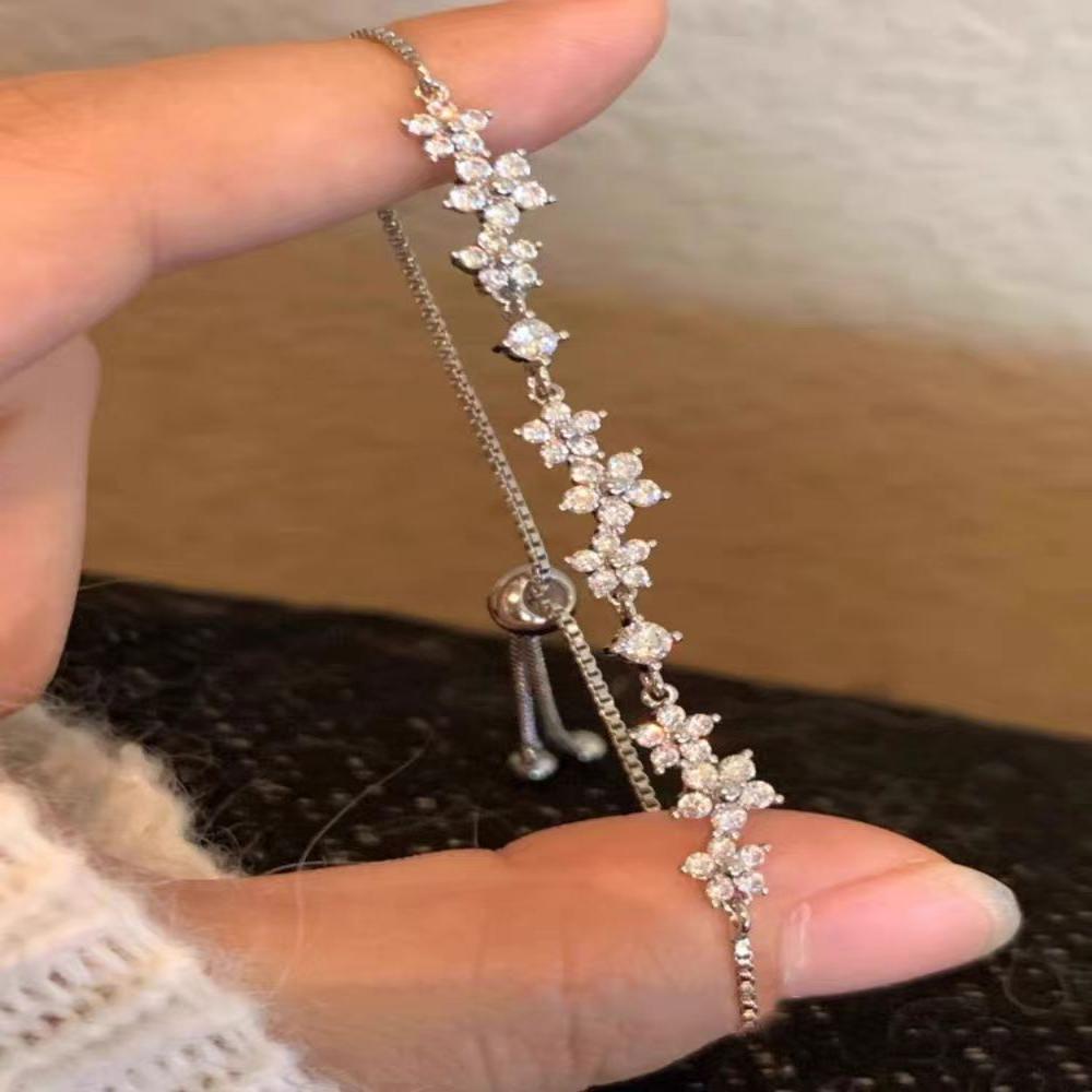 1Pcs Love Heart Couple Bracelets for Women Men Silver Color Double Layer Matching Chain Bracelet Lover Jewelry Gift