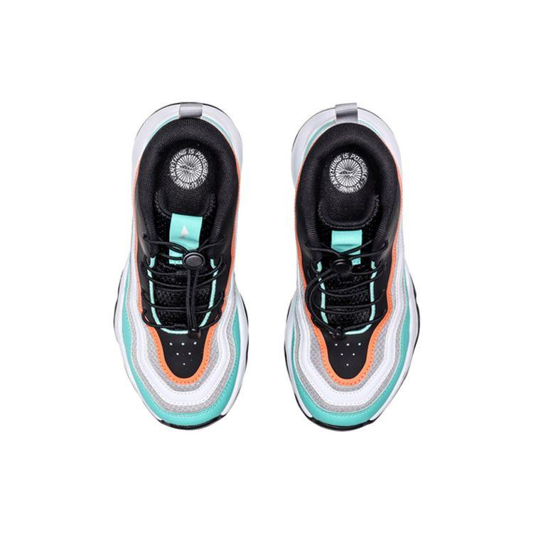 Li Ning Youth  Kids Dunk Master Shock Absorbing Lightweight Rebound High Top Basketball Shoes Kids Basketball Shoes Gray Green YKBP086-5