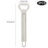 3Pcs Mini Portable Stainless Steel Beer Bottle Opener Manual Bottle Cap Remover For Beer Soda Beverage Bottles Home Kitchen