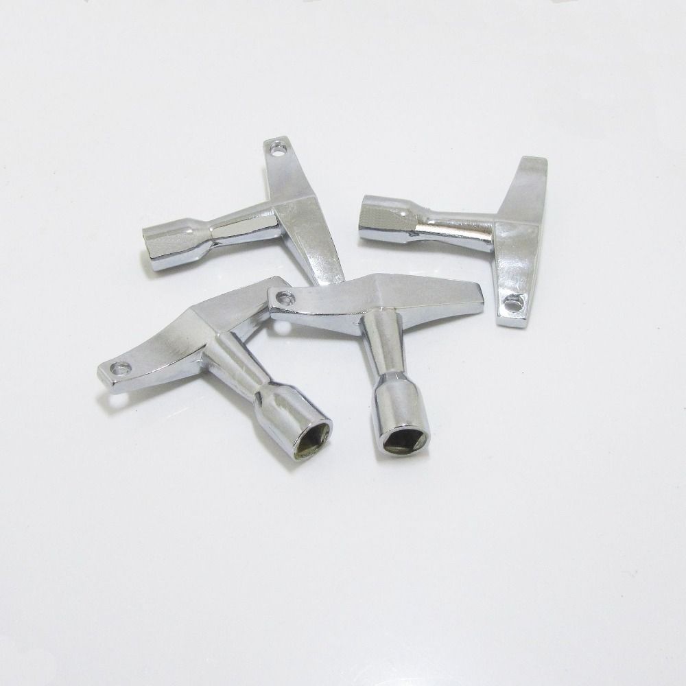 2PCS Zinc Alloy Drum Keys Square/Hexagonal Drum Key Tuner Practical Acoustic Drum Tools